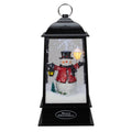 13 Lighted Snowman Christmas Lantern With Falling Snow N A