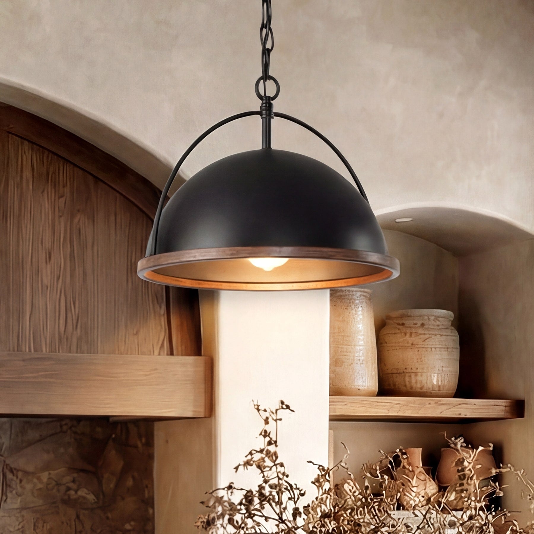 13 Metal Pendant 1 Light Industrial Pendant Lights With Adjustable Height