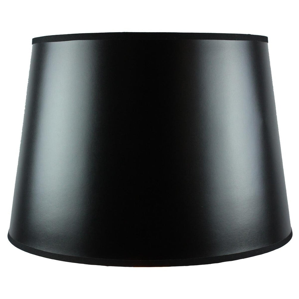 13X16X11 Slip Uno Fitter Black Parchment Gold Lined Floor Lampshade