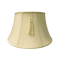 13X19X11 Floor Tassel Lampshade Eggshell Shantung Fabric