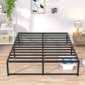 Vecelo 14 Inch Storage Deluxe Metal Twin Full Queen Size Platform Bed