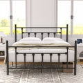 Vecelo Metal Kids Beds Victorian Style Platform Beds Bed Frames With Headboard And Footboard