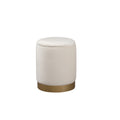 14 Inch Round Storage Ottoman