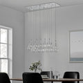 Modern Multi Layered 14 Light Glass Globes Led Chandelier