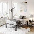 14 Inch Industrial Style Black Metal Bed Frame Box Spring No Needed