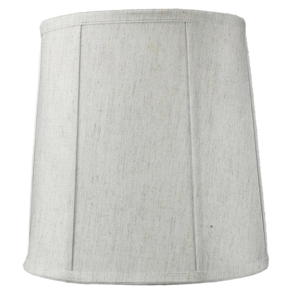 14 X16 X17 Tall Drum Softback Lampshade Textured Oatmeal Fabric