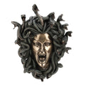 14.57 In L Head Of Medusa Wall Plaque Poly Resin
