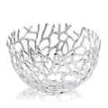 14.5 X 14.5 X 8.5 Silver Round Twigs Bowl 8.5 X 14.5 X 14.5