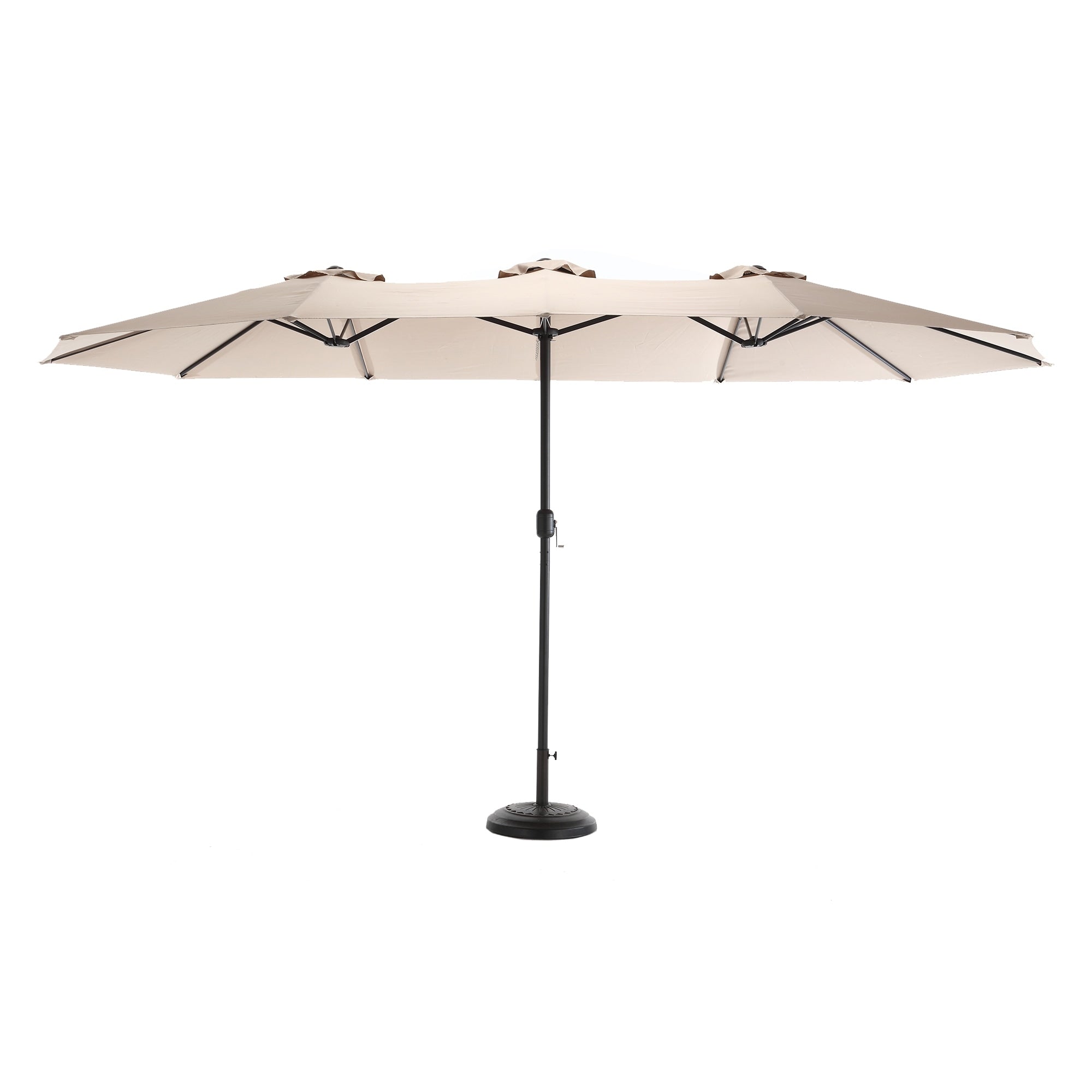 14.8 Ft Double Sided Outdoor Umbrella Rectangular Large With Crank No Base