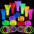 144 Pcs 8 Glow Sticks Bulk Party Supplies Multicolor