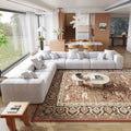 144 W Extra Large Linen Corner Sectional Sofa Couch For Living Room Set