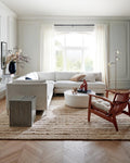 Basketweave Natural Tan Cotton Window Curtain Panel 48inx108in