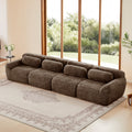 149 Soft And Fluffy Plush Fabric Boneless Sofa Free Combination Buckle Connection