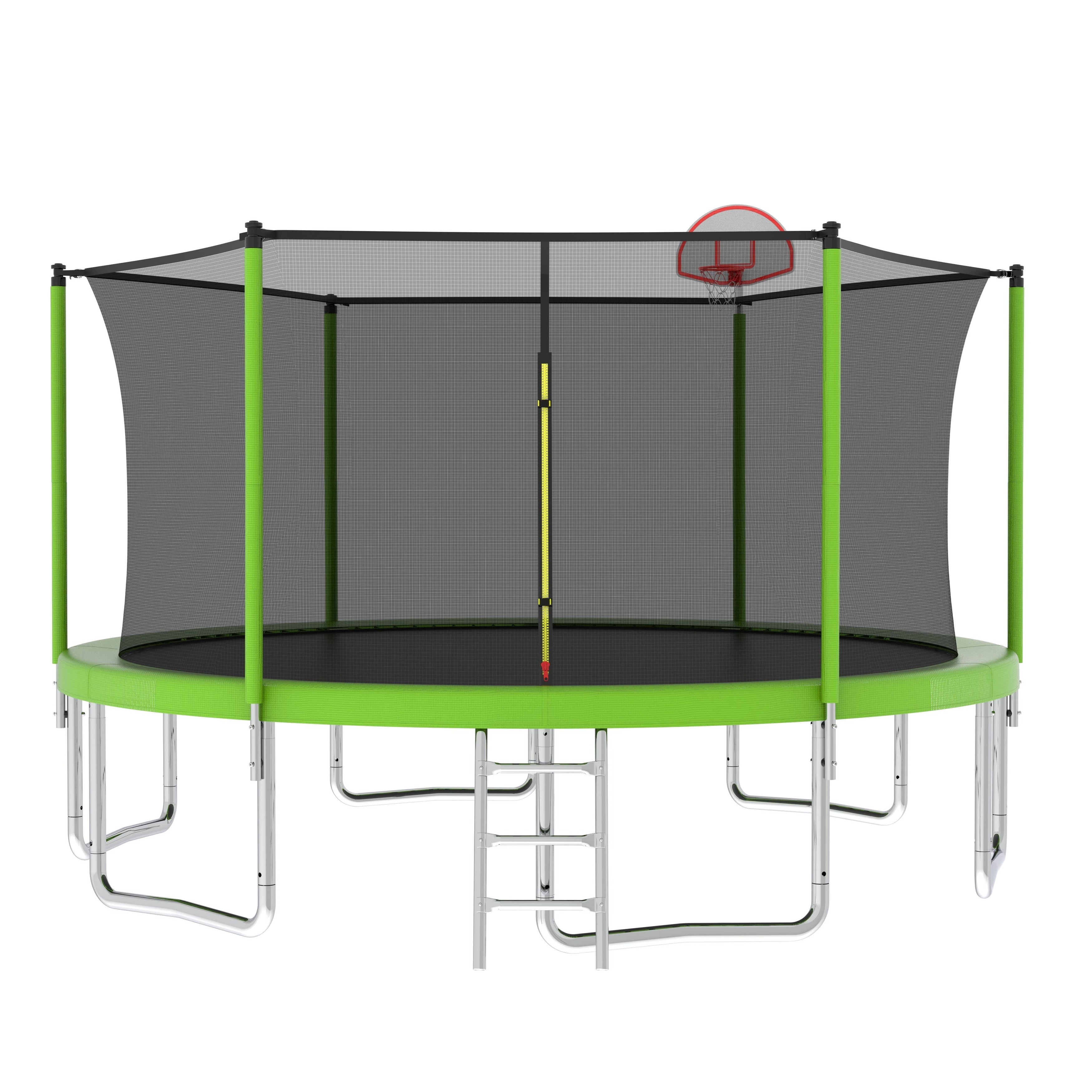 14Ft For Kids Children With Safety Enclosure Net Outdoor Backyards Large Recreational Trampoline