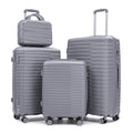 14In 20In 24In 28In 4 Pcs Set In Pp Spinner Wheel Luggage Carry On Suitcase Iron Pull Rod Combination Password Lock