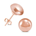 Marquee Jewels 14K Rose Gold 8Mm Button Ball Stud Earrings