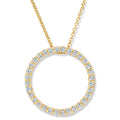14K Yellow Gold 1 2Ct Circle Of Life Diamond Pendant