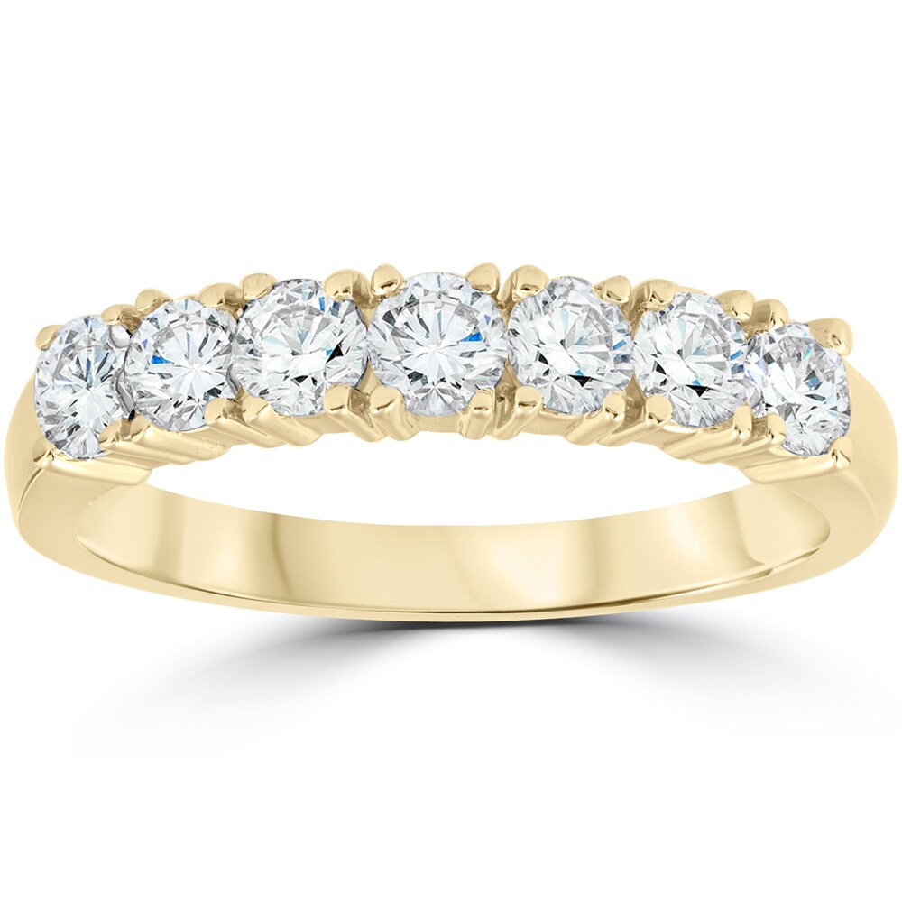 14K Yellow Gold 1 Ct Tdw Diamond Wedding Anniversary Ring