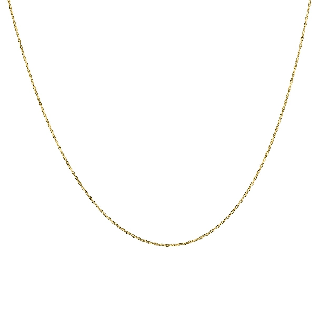 14K Yellow Gold 20 Rope Chain With Spring Ring Clasp