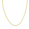 14K Yellow Gold Filled 2.1Mm Rope Chain With Lobster Clasp 22 Inch