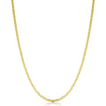 14K Yellow Gold Filled 2.2 Mm Solid Valentino Chain Necklace 16 30 Inches