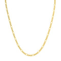 14K Yellow Gold Filled 3.5Mm Figaro Chain With Lobster Clasp 18 Inch