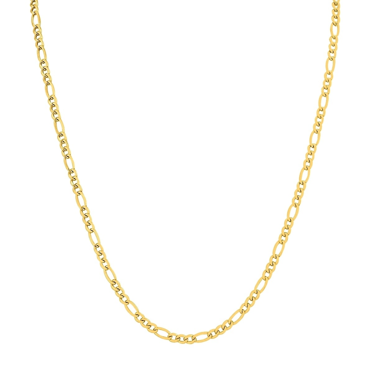 14K Yellow Gold Filled 3.5Mm Figaro Chain With Lobster Clasp 20 Inch