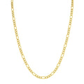 14K Yellow Gold Filled 4.3Mm Figaro Chain With Lobster Clasp 18 Inch