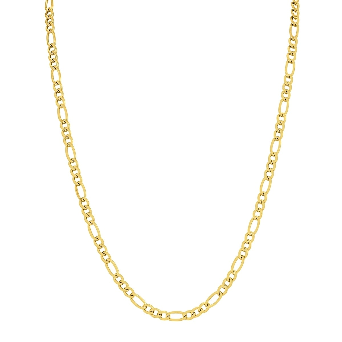 14K Yellow Gold Filled 4.3Mm Figaro Chain With Lobster Clasp 18 Inch