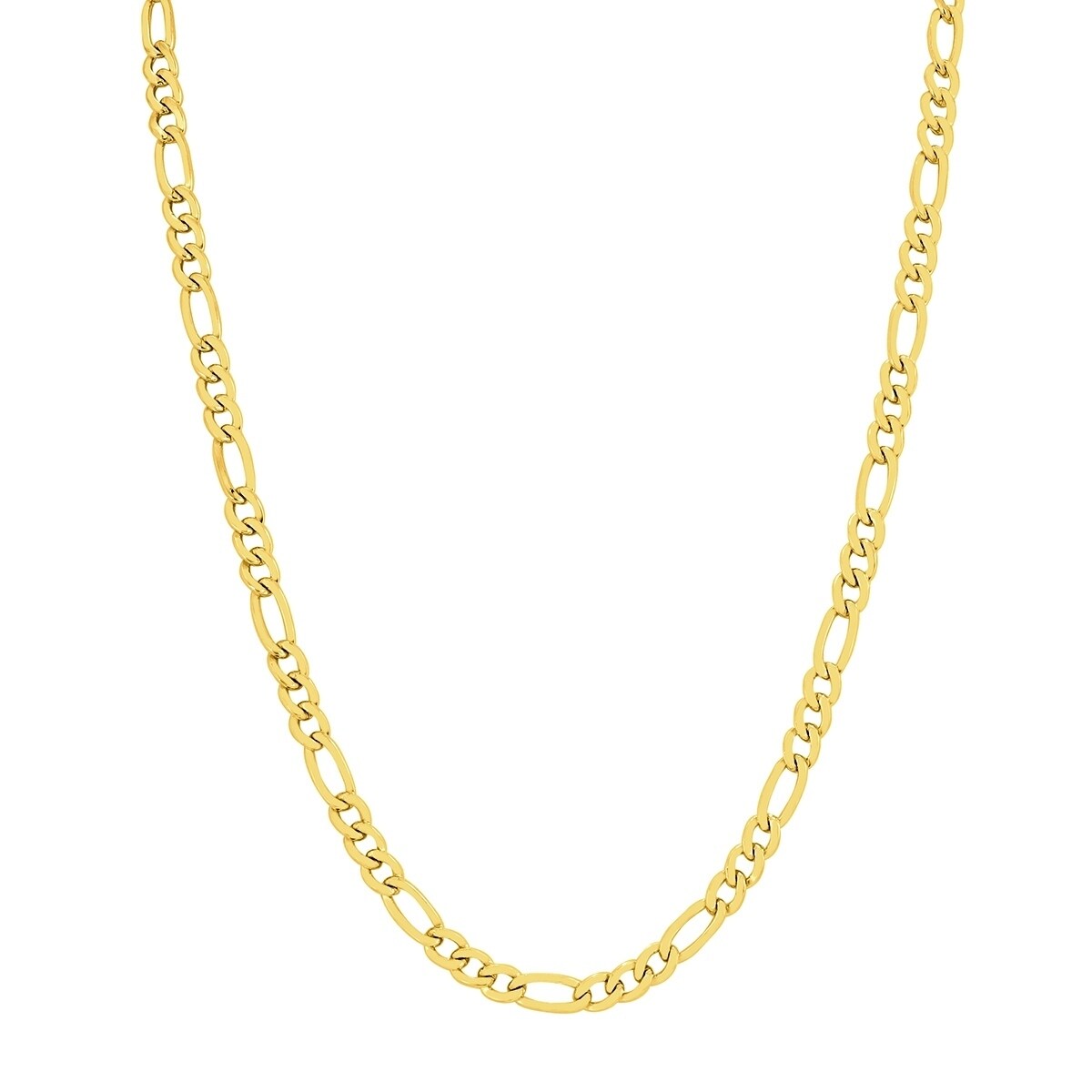 14K Yellow Gold Filled 5.2Mm Figaro Chain With Lobster Clasp 20 Inch