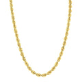 14K Yellow Gold Filled 6Mm Rope Chain With Lobster Clasp 24 Inch