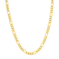 14K Yellow Gold Filled 6Mm Figaro Chain With Lobster Clasp 20 Inch