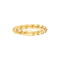 14K Yellow Or White Gold 4Mm Bold Braided Band Ring