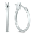 Marquee Jewels 14Mm Hoop Earrings In 14K White Gold