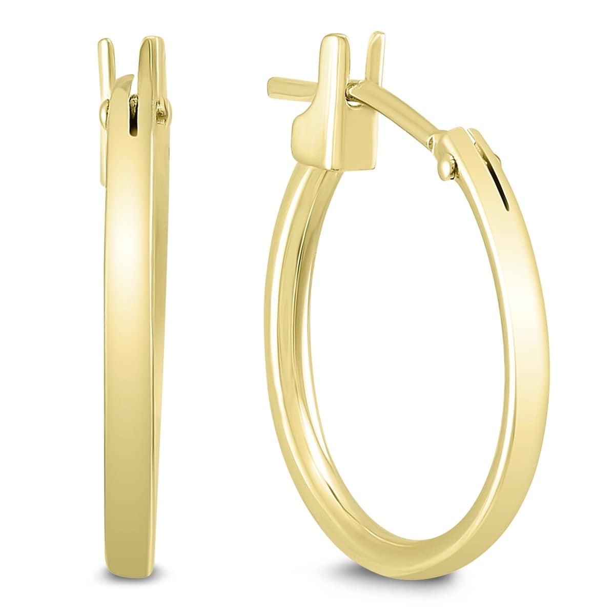 Marquee Jewels 14Mm Hoop Earrings In 14K Yellow Gold