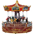 14In Led Lighted Rosies Carousel Revolving Christmas Decor With Music N A