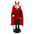 14 Red Devil Decorative Wooden Halloween Nutcracker Holding A Pitch Fork