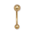 14K Gold 14 Gauge Body Jewelry Belly Ring
