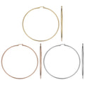 14K Gold 2X70Mm Large Hoop Earrings Yellow Gold White Gold Or Rose Gold