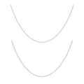14K Gold Childrens 13 Inch Carded Rope Chain Necklace