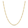 14K Solid Rose Gold Singapore Chain Necklace 1.00Mm Size 16 24