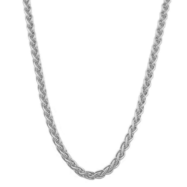 14K White Gold 0.8 Mm Wheat Chain 16 20 Inch