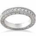 14K White Gold 1 4 Ct Eco Friendly Lab Grown Diamond Wedding Stackable Ring