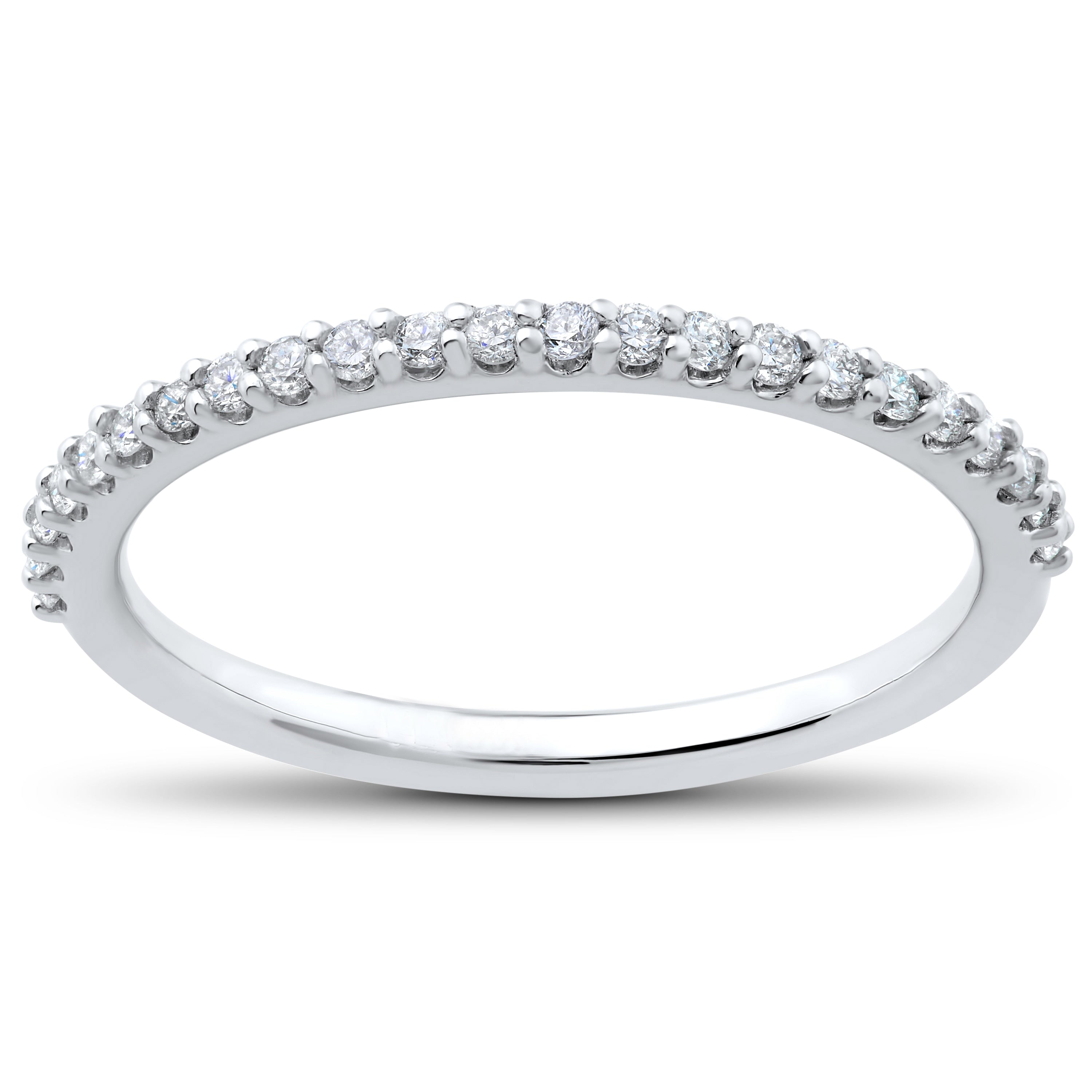 14K White Gold 1 4 Ct Tdw Eco Friendly Lab Grown Diamond Wedding Ring F G Si1 Si2