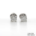 14K White Gold 1 4 To 3Ct Tw Clarity Enhanced Diamond Stud Earrings I J I2 I3