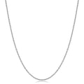 14K White Gold 1.5 Mm Cable Chain 16 24 Inches