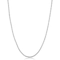 14K White Gold Filled 1.4 Millimeter Singapore Chain Necklace For Women