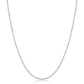 14K White Gold Filled 1.5 Mm Cable Chain Pendant Necklace 14 30 Inches