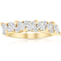 14K Yellow Gold 1 1 2 Ct Tdw Marquise Diamond Wedding Anniversary Ring H I I1 I2