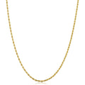 14K Yellow Gold 1.5 Millimeter Rope Chain Necklace 14 30 Inches